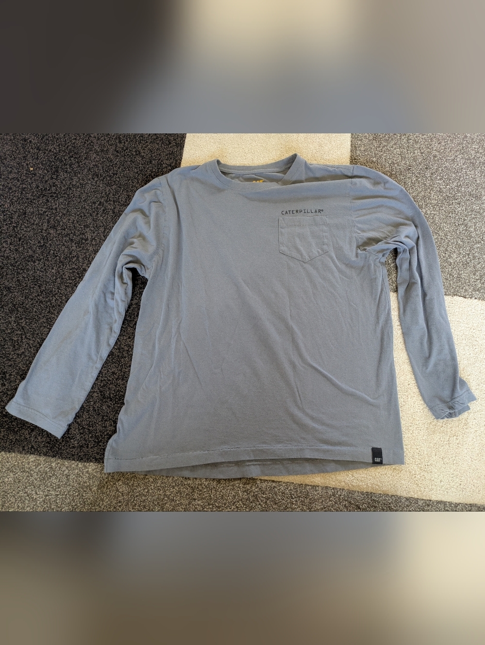 Caterpillar Pocket Cotton Long Sleeve T-Shirt